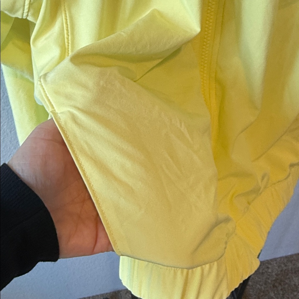 Zella Yellow Lightweight Hooded Zip Sweatshirt - Picture 4 of 6